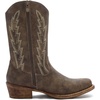 image:imageGLOBALWIN Womens Mid Calf The Western Cowgirl Boots Fashion Cowboy Boots For Women Chunky Low Heel25yy07 Brown
