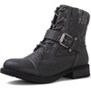 image:imageGLOBALWIN Womens Ankle Booties Fashion Combat Boots2102grey