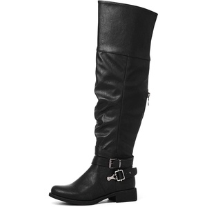 image:imageGLOBALWIN Womens Over The Knee Thigh High Black Tall Boots for Women Long Boots With Side Zipper Size 7M