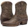 image:imageGLOBALWIN Womens Western Charm Cowgirl Boots Mid Calf Comfy Cowboy Boots For Women With Pointed Toe23yy16 Brown
