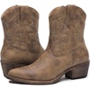 image:imageGLOBALWIN Womens Western Charm Cowgirl Boots Mid Calf Comfy Cowboy Boots For Women With Pointed Toe23yy16 Camel
