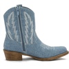 image:imageGLOBALWIN Womens Western Charm Cowgirl Boots Mid Calf Comfy Cowboy Boots For Women With Pointed Toe25yy06 Denim Blue