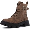 image:imageGLOBALWIN Womens Combat Boots Lace Up Ankle Booties Comfortable Lug Sole Boots For Women Chunky Low Heel21yy28 Camel