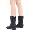 image:imageGLOBALWIN Womens Square Toe Cowgirl Boots Classic MidCalf Cowboy Boots With Embroidered Stitching Low Heel Comfortable Western Boots For Country Outfits23yy09 Black2