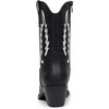 image:imageGLOBALWIN Womens Square Toe Cowgirl Boots Classic MidCalf Cowboy Boots With Embroidered Stitching Low Heel Comfortable Western Boots For Country Outfits23yy09 Black1