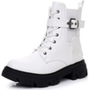 image:imageGLOBALWIN Womens Combat Boots Lace Up Ankle Booties Comfortable Lug Sole Boots For Women Chunky Low Heel21yy28 White