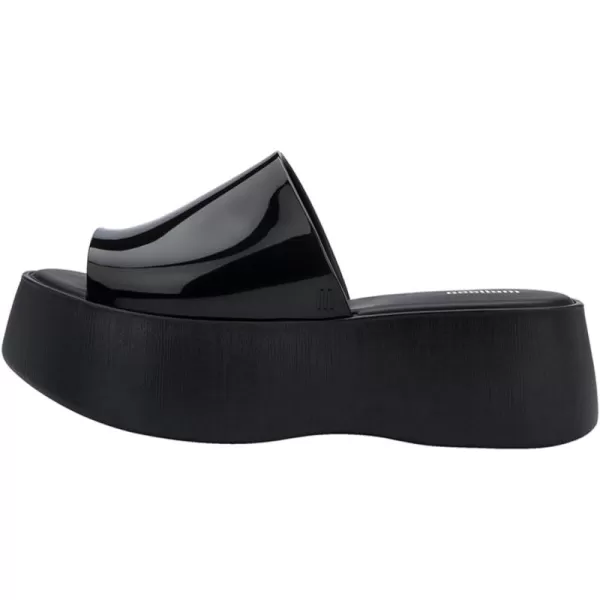 Melissa Becky Platform Slides for Women - Cushioned and Comfortable Chunky Platform Slip-On Sandals with Jelly Upper and Open Toe Design, Vegan