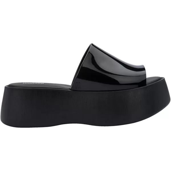 Melissa Becky Platform Slides for Women - Cushioned and Comfortable Chunky Platform Slip-On Sandals with Jelly Upper and Open Toe Design, Vegan
