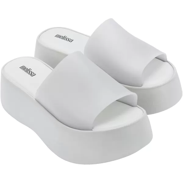 Melissa Becky Platform Slides for Women - Cushioned and Comfortable Chunky Platform Slip-On Sandals with Jelly Upper and Open Toe Design, Vegan