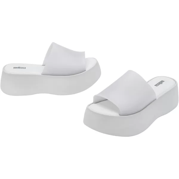 Melissa Becky Platform Slides for Women - Cushioned and Comfortable Chunky Platform Slip-On Sandals with Jelly Upper and Open Toe Design, Vegan