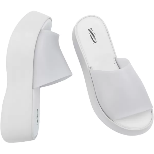 Melissa Becky Platform Slides for Women - Cushioned and Comfortable Chunky Platform Slip-On Sandals with Jelly Upper and Open Toe Design, Vegan