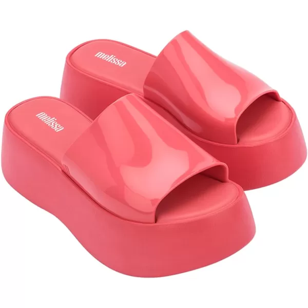 Melissa Becky Platform Slides for Women - Cushioned and Comfortable Chunky Platform Slip-On Sandals with Jelly Upper and Open Toe Design, Vegan