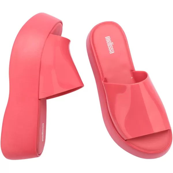 Melissa Becky Platform Slides for Women - Cushioned and Comfortable Chunky Platform Slip-On Sandals with Jelly Upper and Open Toe Design, Vegan