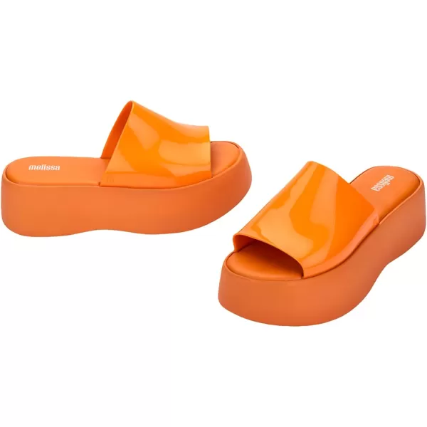 Melissa Becky Platform Slides for Women - Cushioned and Comfortable Chunky Platform Slip-On Sandals with Jelly Upper and Open Toe Design, Vegan