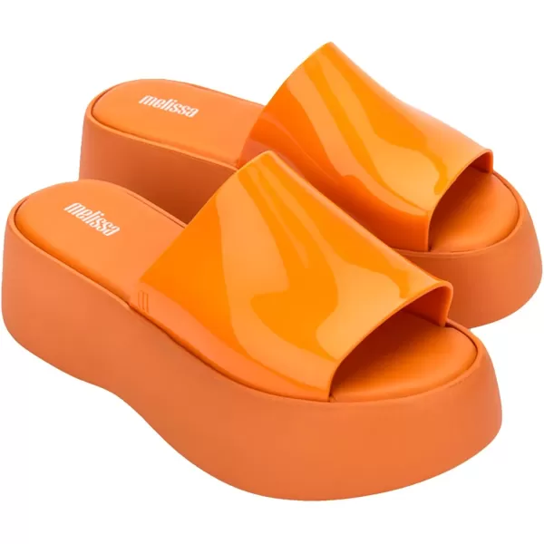 Melissa Becky Platform Slides for Women - Cushioned and Comfortable Chunky Platform Slip-On Sandals with Jelly Upper and Open Toe Design, Vegan