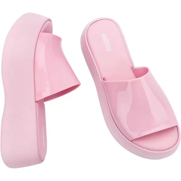 Melissa Becky Platform Slides for Women - Cushioned and Comfortable Chunky Platform Slip-On Sandals with Jelly Upper and Open Toe Design, Vegan