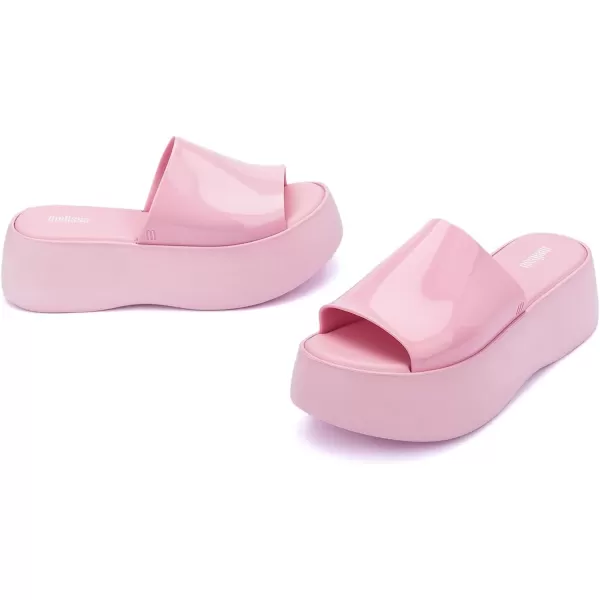 Melissa Becky Platform Slides for Women - Cushioned and Comfortable Chunky Platform Slip-On Sandals with Jelly Upper and Open Toe Design, Vegan