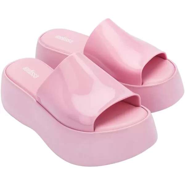 Melissa Becky Platform Slides for Women - Cushioned and Comfortable Chunky Platform Slip-On Sandals with Jelly Upper and Open Toe Design, Vegan