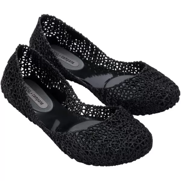 Melissa Campana Papel Flats for Women - Comfortable, Stylish &amp; Flexible Slide-On Closed-Toe Jelly Flat Shoes with Hollow Interwoven Cut Out Design