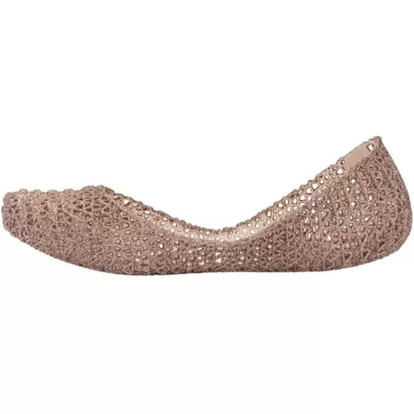 Melissa Campana Papel Flats for Women - Comfortable, Stylish &amp; Flexible Slide-On Closed-Toe Jelly Flat Shoes with Hollow Interwoven Cut Out Design