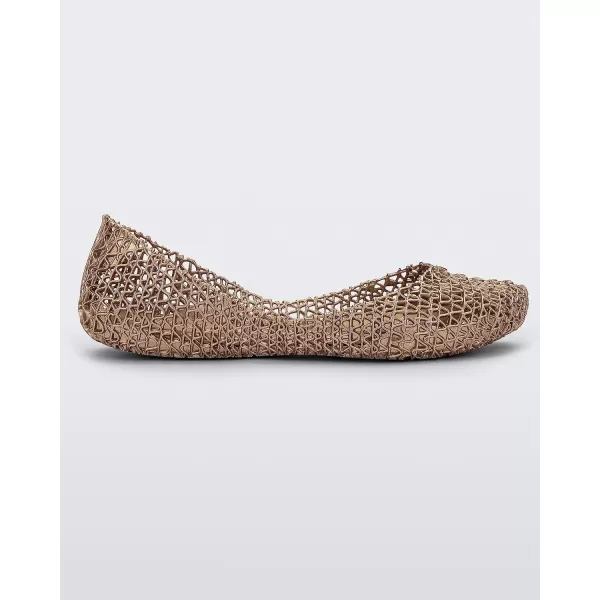 Melissa Campana Papel Flats for Women - Comfortable, Stylish &amp; Flexible Slide-On Closed-Toe Jelly Flat Shoes with Hollow Interwoven Cut Out Design