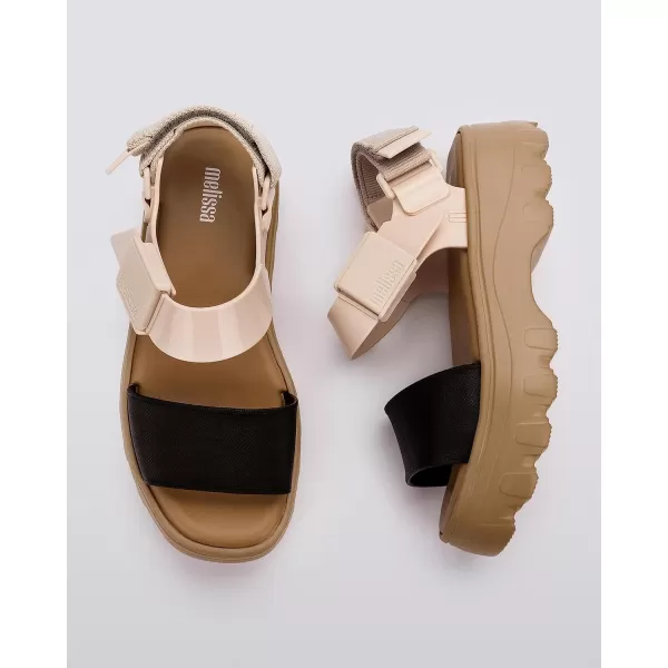 Melissa Kick Off Platform Sandals for Women - Super Soft and Flexible Vegan Chunky Platform Sandal with Adjustable Straps and Open Toe Design