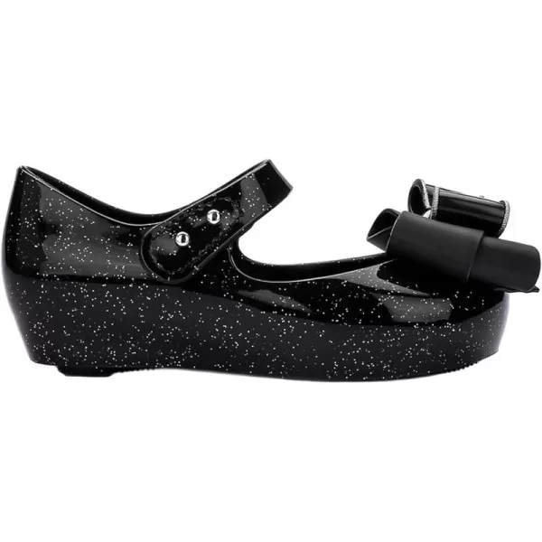 Melissa Mini Ultragirl Sweet IX Mary Jane Flats for Babies &amp; Toddlers - Comfortable &amp; Cute Peep Toe Jelly Flat Shoes with Clear Sparkly Upper