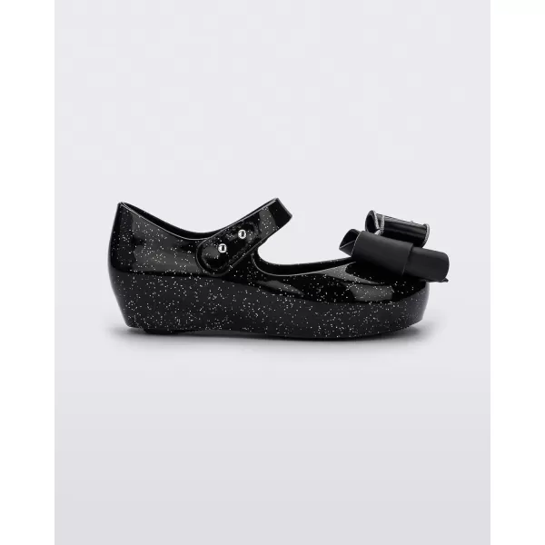 Melissa Mini Ultragirl Sweet IX Mary Jane Flats for Babies &amp; Toddlers - Comfortable &amp; Cute Peep Toe Jelly Flat Shoes with Clear Sparkly Upper