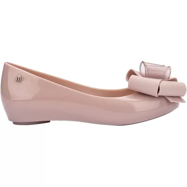 Melissa Ultragirl Sweet XXI Flats for Women - Comfortable, Stylish &amp; Flexible Jelly Flat Shoes with Cut-Out Toe, Classic Jelly Upper &amp; Bow Embellishment