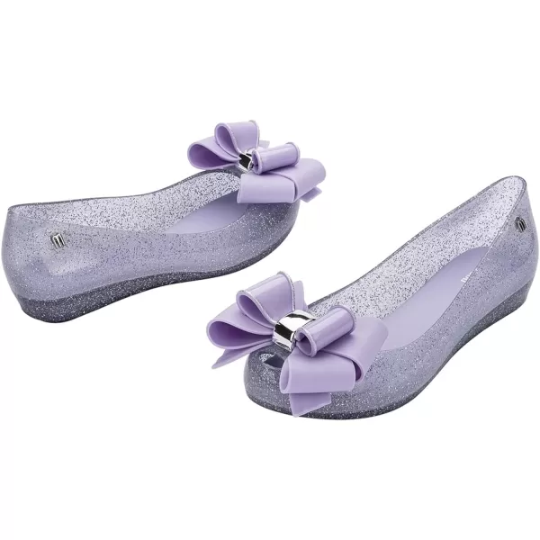 Melissa Ultragirl Sweet XXI Flats for Women - Comfortable, Stylish &amp; Flexible Jelly Flat Shoes with Cut-Out Toe, Classic Jelly Upper &amp; Bow Embellishment