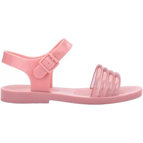 Mini Melissa Mar Wave Girls Sandals - Bubble Jelly Sandal, Summer Sandals for Girls, Adjustable Ankle Strap, Kids Jelly Shoes