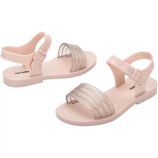Mini Melissa Mar Wave Girls Sandals - Bubble Jelly Sandal, Summer Sandals for Girls, Adjustable Ankle Strap, Kids Jelly Shoes
