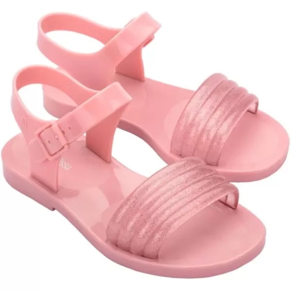 Mini Melissa Mar Wave Girls Sandals - Bubble Jelly Sandal, Summer Sandals for Girls, Adjustable Ankle Strap, Kids Jelly Shoes