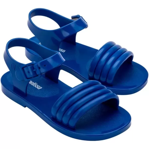 Mini Melissa Mar Wave Girls Sandals - Bubble Jelly Sandal, Summer Sandals for Girls, Adjustable Ankle Strap, Kids Jelly Shoes