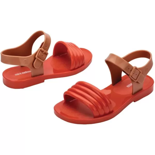 Mini Melissa Mar Wave Girls Sandals - Bubble Jelly Sandal, Summer Sandals for Girls, Adjustable Ankle Strap, Kids Jelly Shoes