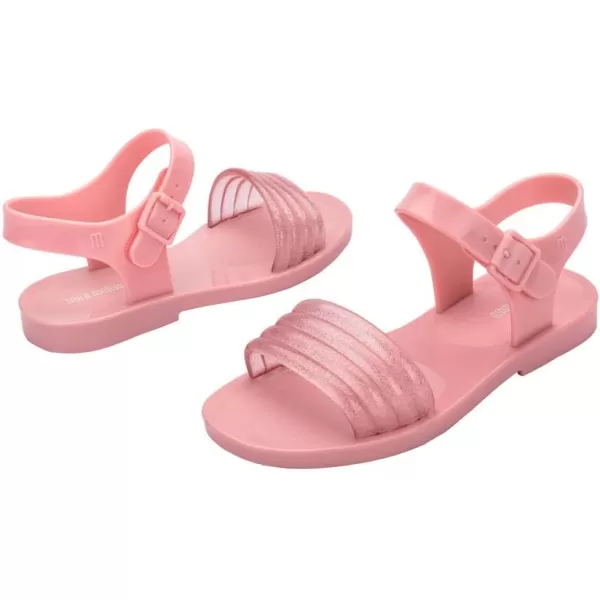 Mini Melissa Mar Wave Girls Sandals - Bubble Jelly Sandal, Summer Sandals for Girls, Adjustable Ankle Strap, Kids Jelly Shoes