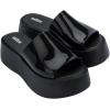 imageMelissa Becky Platform Slides for Women  Cushioned and Comfortable Chunky Platform SlipOn Sandals with Jelly Upper and Open Toe Design VeganBlack