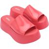 imageMelissa Becky Platform Slides for Women  Cushioned and Comfortable Chunky Platform SlipOn Sandals with Jelly Upper and Open Toe Design VeganLight Pink
