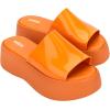 imageMelissa Becky Platform Slides for Women  Cushioned and Comfortable Chunky Platform SlipOn Sandals with Jelly Upper and Open Toe Design VeganOrange