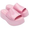 imageMelissa Becky Platform Slides for Women  Cushioned and Comfortable Chunky Platform SlipOn Sandals with Jelly Upper and Open Toe Design VeganPinkPink