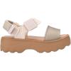 imageMelissa Kick Off Platform Sandals for Women  Super Soft and Flexible Vegan Chunky Platform Sandal with Adjustable Straps and Open Toe DesignBeigeGlitter