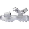 imageMelissa Kick Off Platform Sandals for Women  Super Soft and Flexible Vegan Chunky Platform Sandal with Adjustable Straps and Open Toe DesignSilver