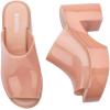 imageMelissa Mule Heel Collection  Fashion Sandal for Women  Iridescent Comfortable Mule Style  HighShine Upper with Bubblegum Scent  Chic and SophisticatedMule Hype  Pink
