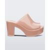 imageMelissa Mule Heel Collection  Fashion Sandal for Women  Iridescent Comfortable Mule Style  HighShine Upper with Bubblegum Scent  Chic and SophisticatedMule  Beige