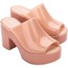 imageMelissa Mule Heel Collection  Fashion Sandal for Women  Iridescent Comfortable Mule Style  HighShine Upper with Bubblegum Scent  Chic and SophisticatedMule Hype  Pink