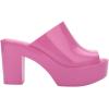 imageMelissa Mule Heel Collection  Fashion Sandal for Women  Iridescent Comfortable Mule Style  HighShine Upper with Bubblegum Scent  Chic and SophisticatedMule  Pink