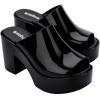 imageMelissa Mule Heel Collection  Fashion Sandal for Women  Iridescent Comfortable Mule Style  HighShine Upper with Bubblegum Scent  Chic and SophisticatedMule Hype  Black