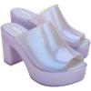 imageMelissa Mule Heel Collection  Fashion Sandal for Women  Iridescent Comfortable Mule Style  HighShine Upper with Bubblegum Scent  Chic and SophisticatedMule  Pearly Blue