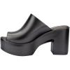 imageMelissa Mule Heel Collection  Fashion Sandal for Women  Iridescent Comfortable Mule Style  HighShine Upper with Bubblegum Scent  Chic and SophisticatedMule Hype  Dark Silver