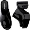 imageMelissa Mule Heel Collection  Fashion Sandal for Women  Iridescent Comfortable Mule Style  HighShine Upper with Bubblegum Scent  Chic and SophisticatedMule Hype  Black
